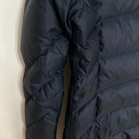 Lole Down Feather Puffer Jacket Winter Coat Long Hooded Snow Warm Pockets Hood - Picture 10 of 11